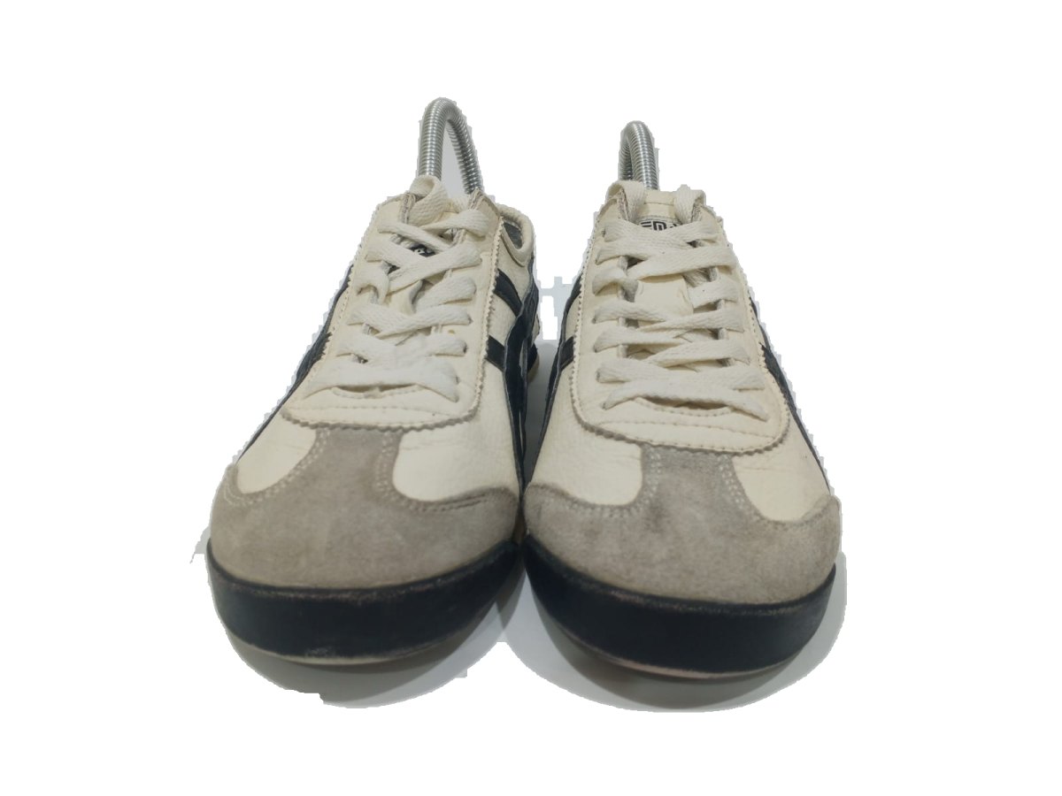 Nicemak 66 Cream Navy Retro Sneaker
