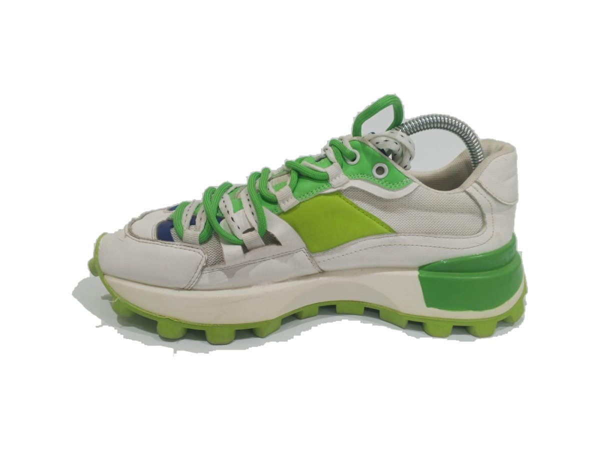 UCOC White Green Chunky Sneaker